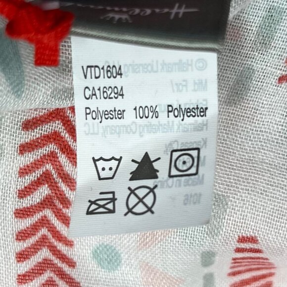 Hallmark Sweet On You Scarf White Red Hearts New - Picture 5 of 8